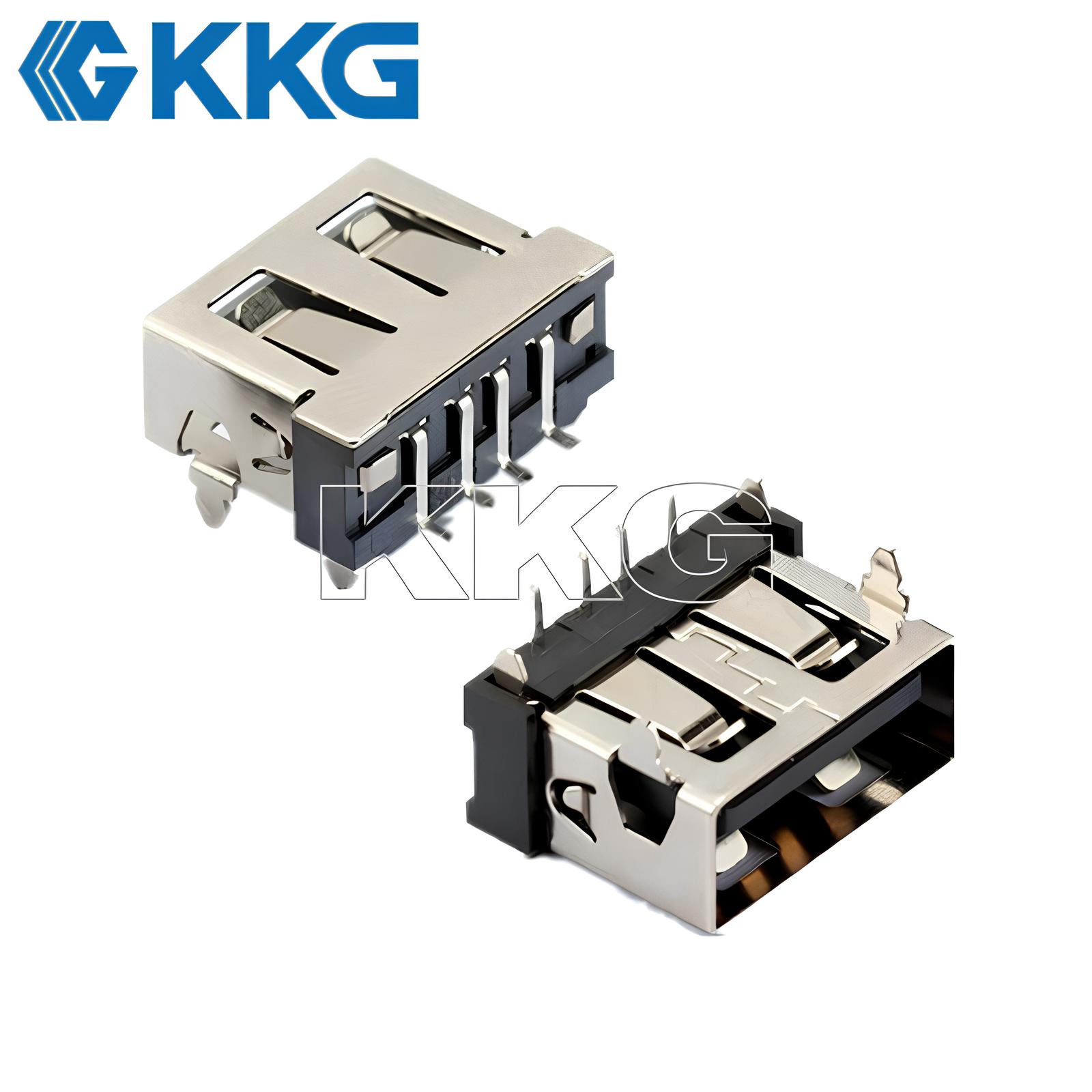 Reverse-mount SMD USB Connector