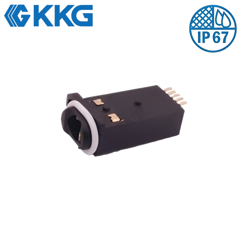 PJ-9243: 5P Robust 3.5mm DIP Mount Stereo Audio Jack