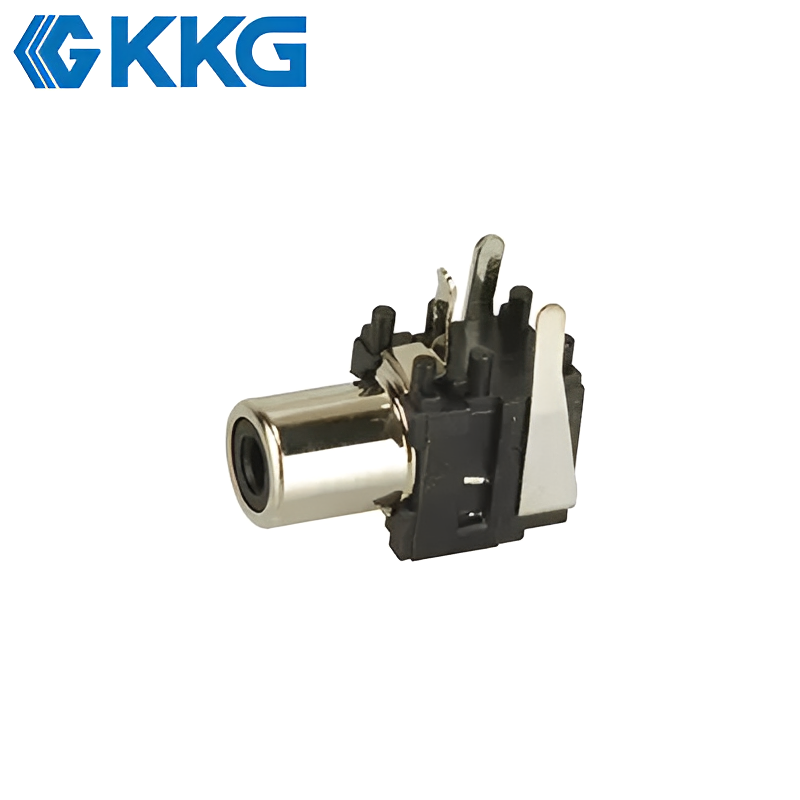 KKG RCA-K366G: Right Angle Single Port RCA Jack