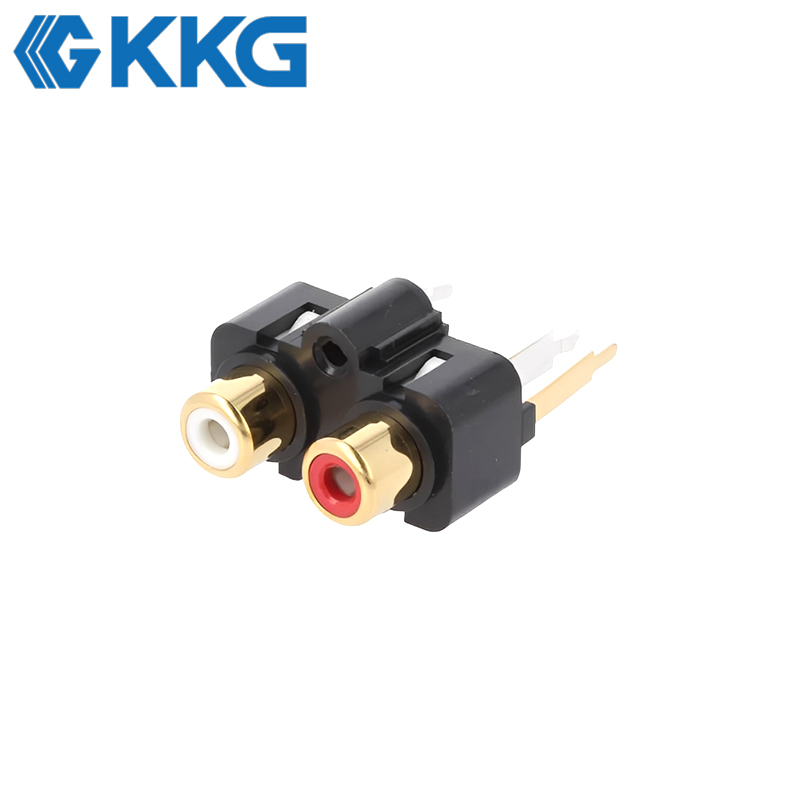 KKG RCA-FW6192: Vertical 2-Hole RCA Socket for Stereo Audio