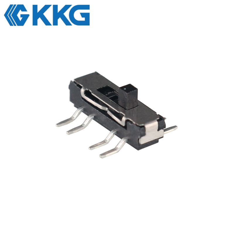 KKG MS-23D20: Miniature 8-Pin DP3T Slide Switch