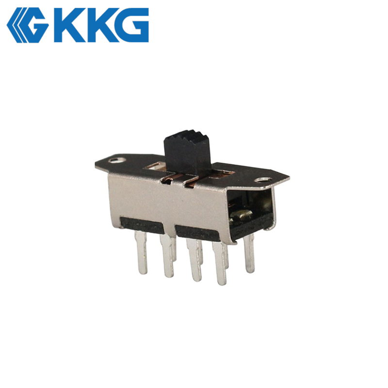 KKG SS23H19: Vertical 3-Position DP3T Slide Switch