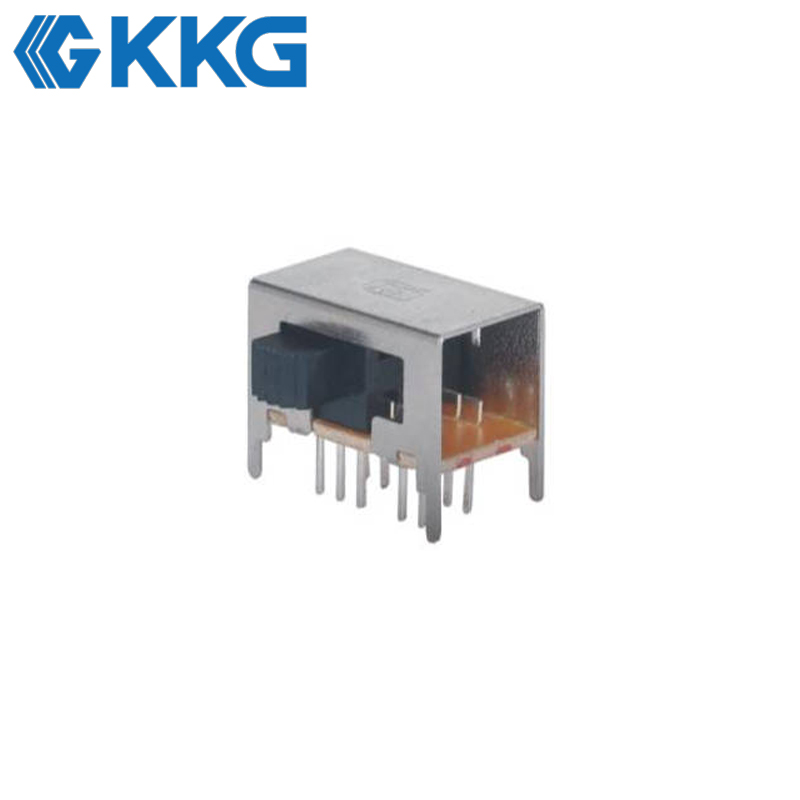Right Angle 12-Pin 4-Position Slide Switch