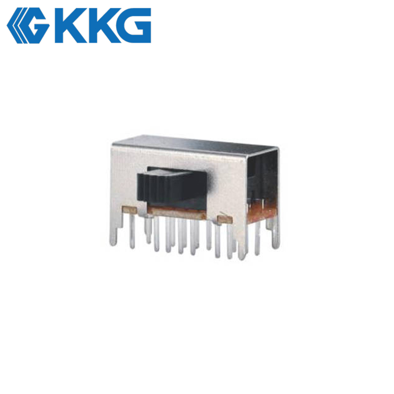 4-Pole 2-Position Right Angle Slide Switch