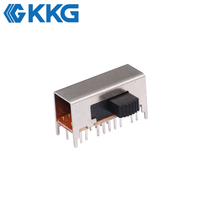 4-Pole 2-Position Right Angle Slide Switch