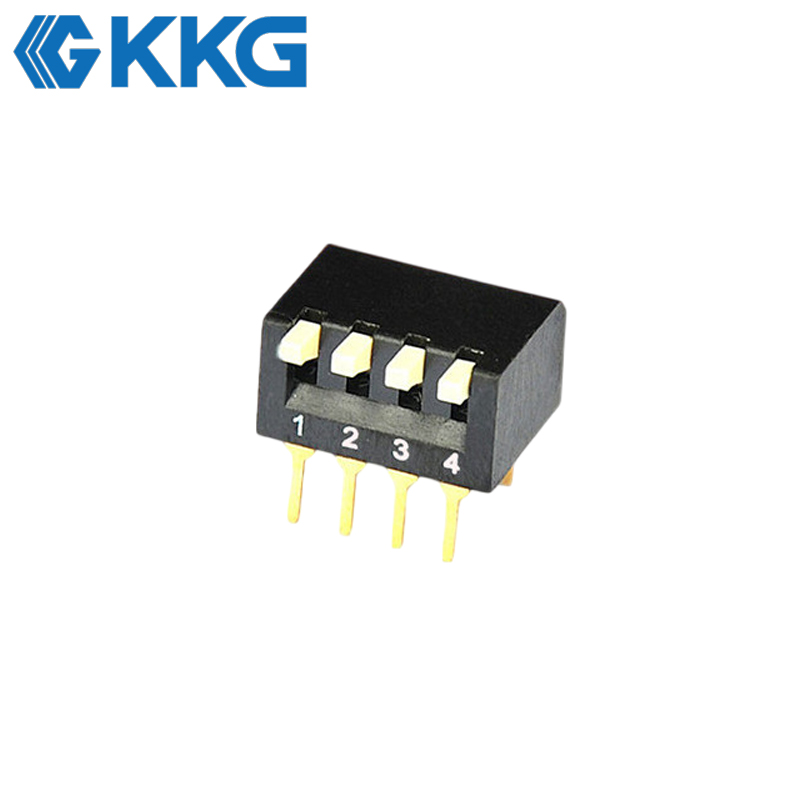 4 Position Side Actuated Piano DIP Switch