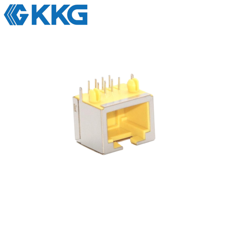 Right Angle Shielded Network Interface Socket