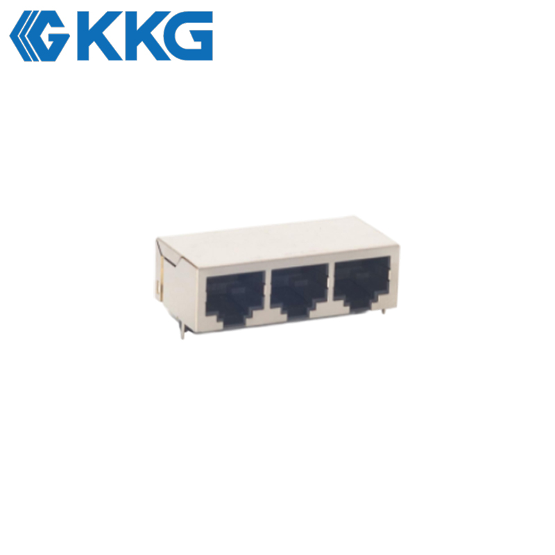 1x3 Ganged Shielded Network Interface Socket