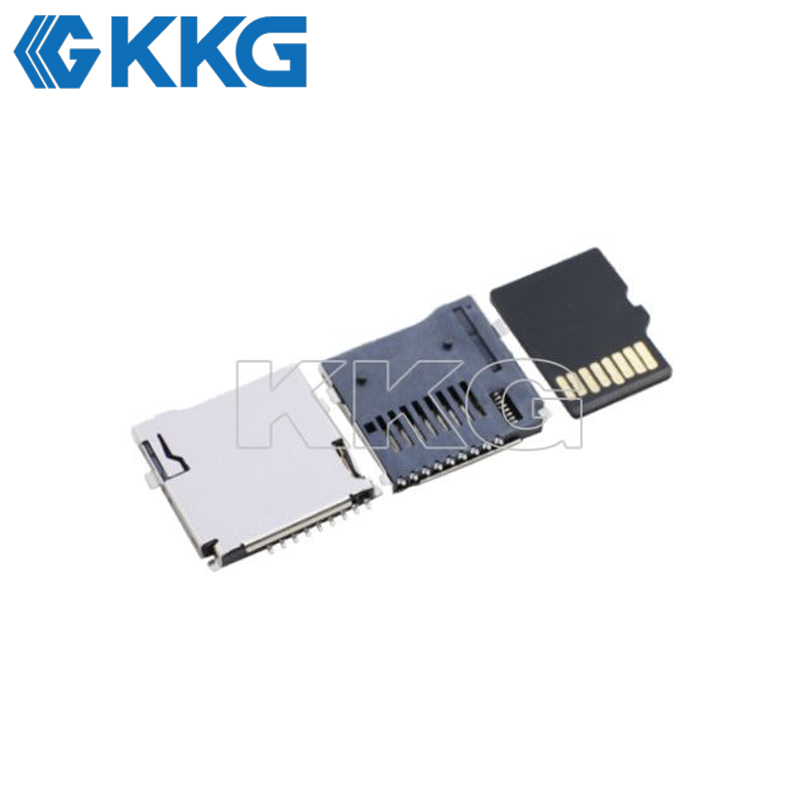 Surface Mount Push-Push Card Socket with Detect Switch