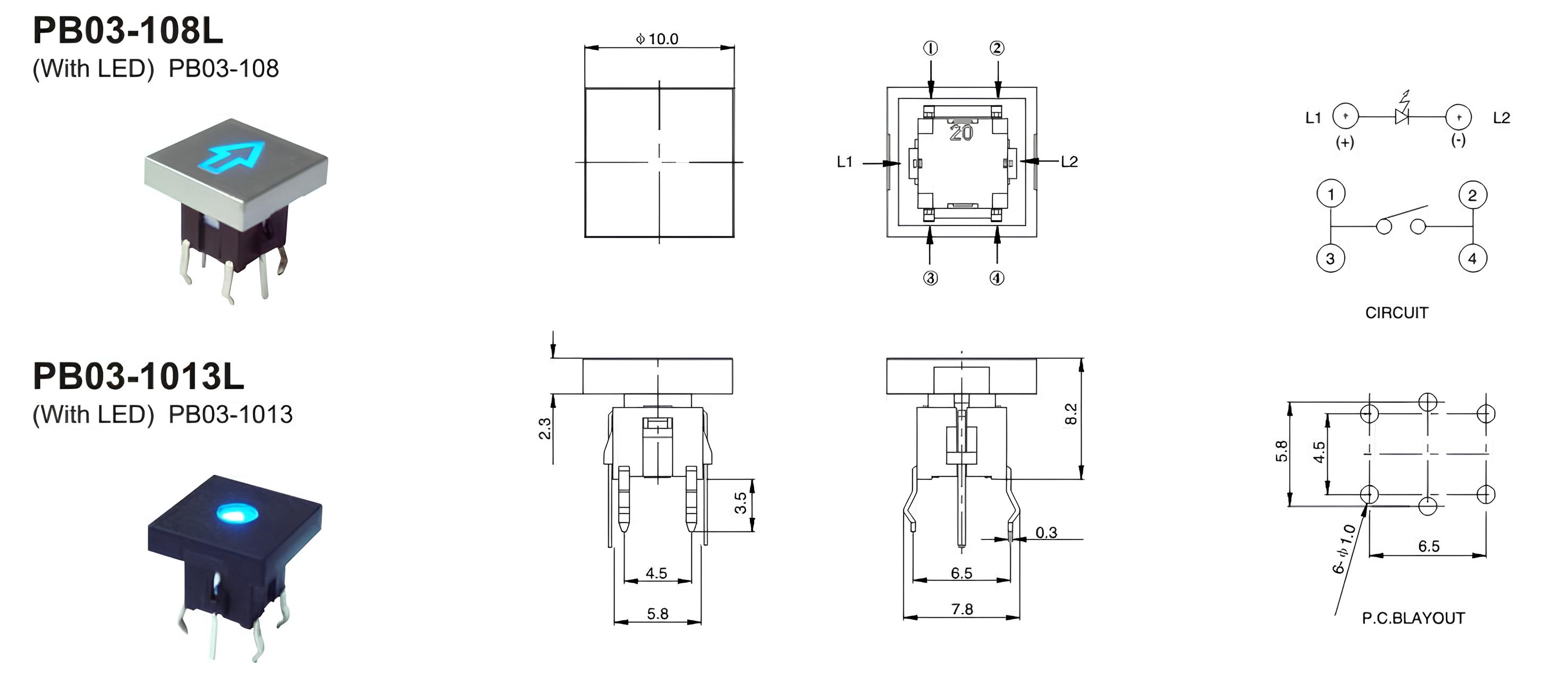 PB03-108L&1013L