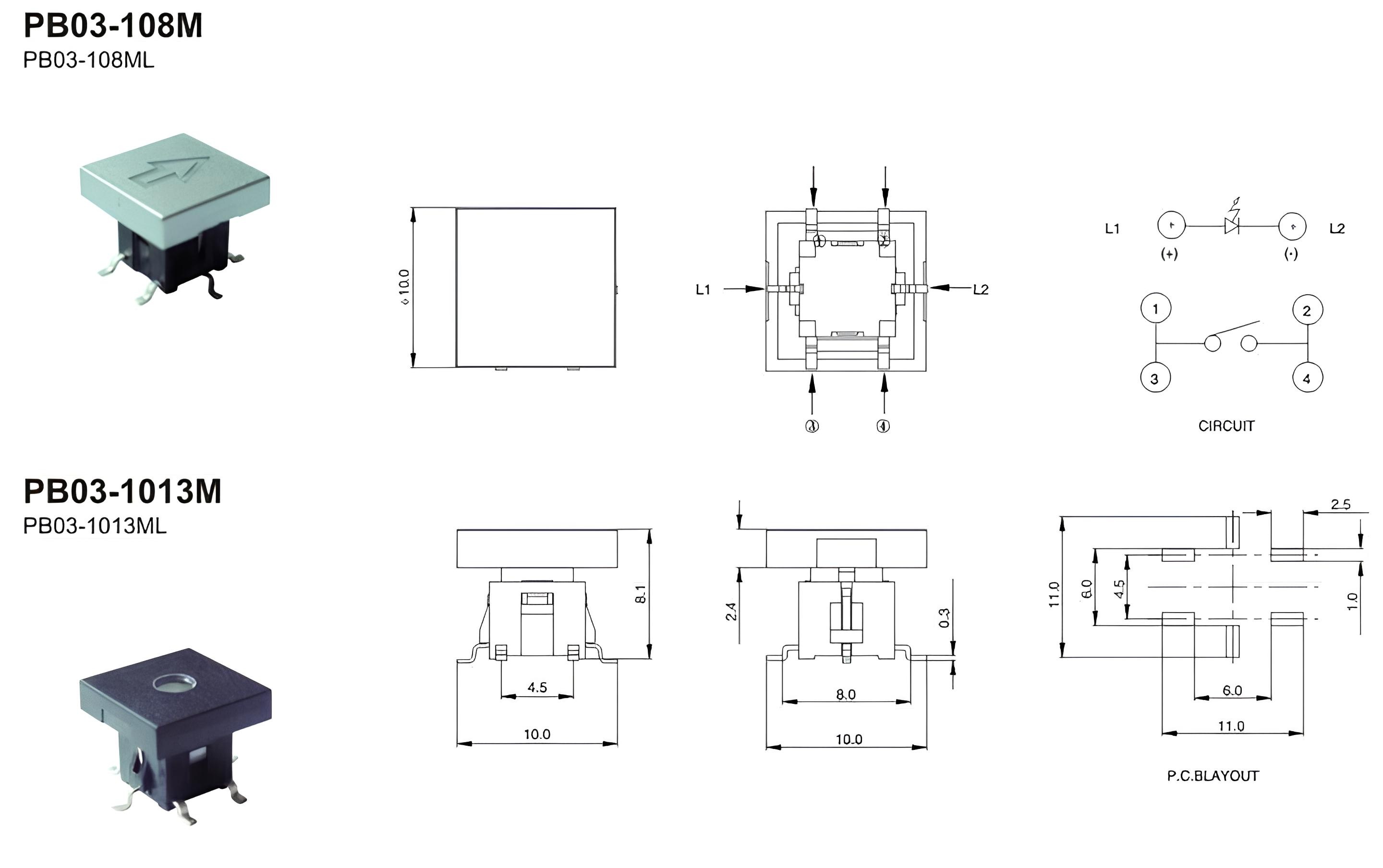 PB03-108ML& PB03-1013