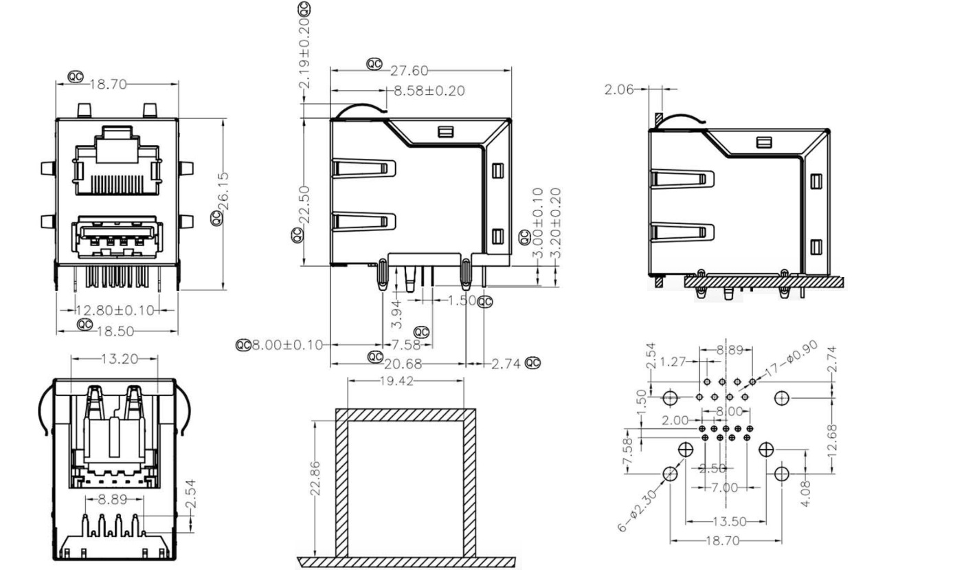 RJ45-8205-USB3.0